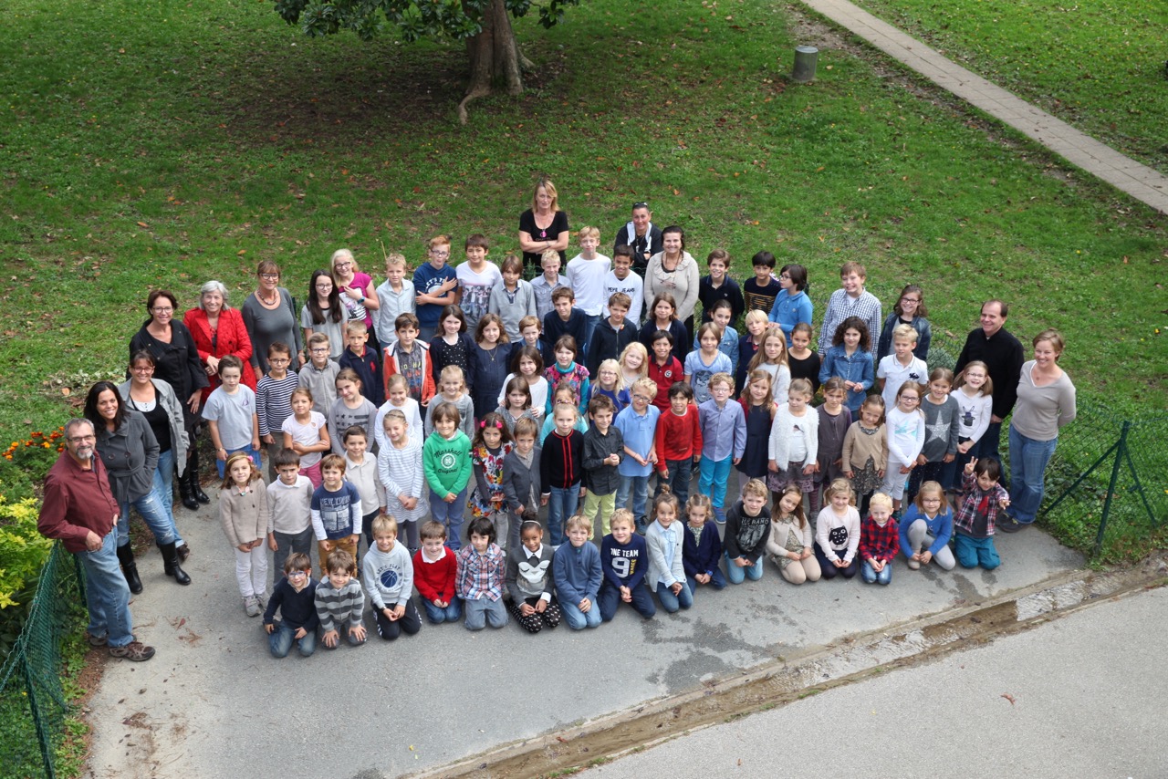 Photo de groupe école Primaire bilingue Français anglais Greenfield à Lyon